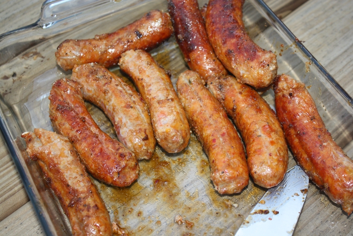 Sausage on Meadow Creek BBQ26S Chicken Cooker