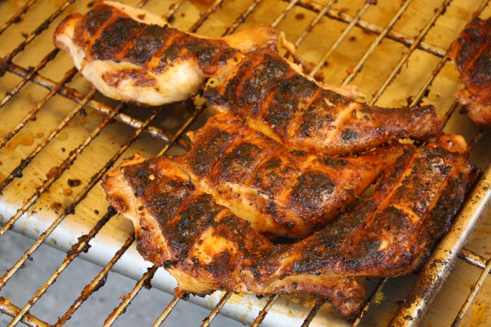 Grilled Chicken on Meadow Creek Chicken Cooker
