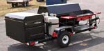 Custom CD108G Caterer's Delight BBQ Trailer With 2-Burner Camp Chef Stove
