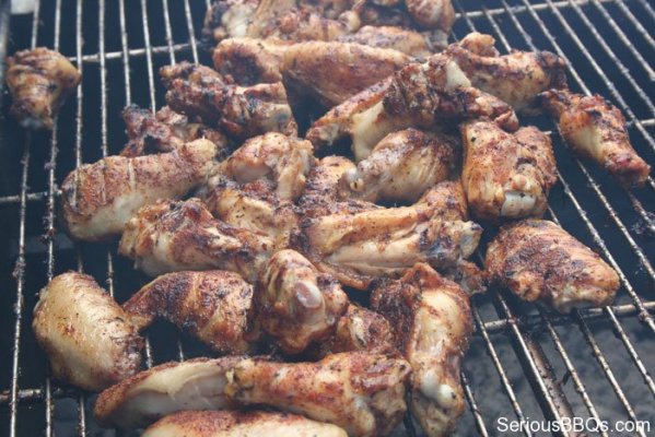 Grilled Chicken Wings on the Chicken Cooker