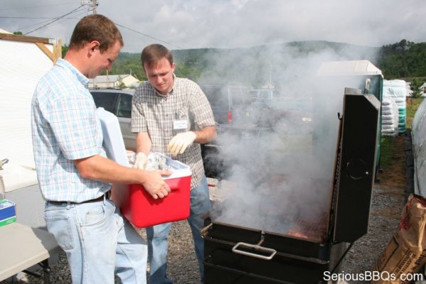 Us Boys Grilling on a Meadow Creek BBQ42