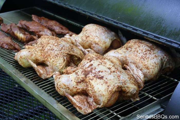 Chickens on a TS120 Meadow Creek Smoker