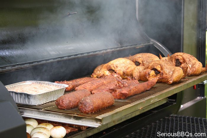 TS120 Meadow Creek Smoker Loaded