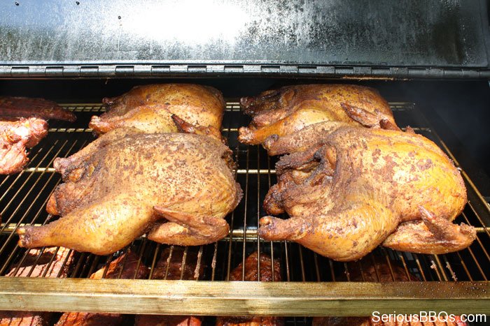 Chickens on the Smoker